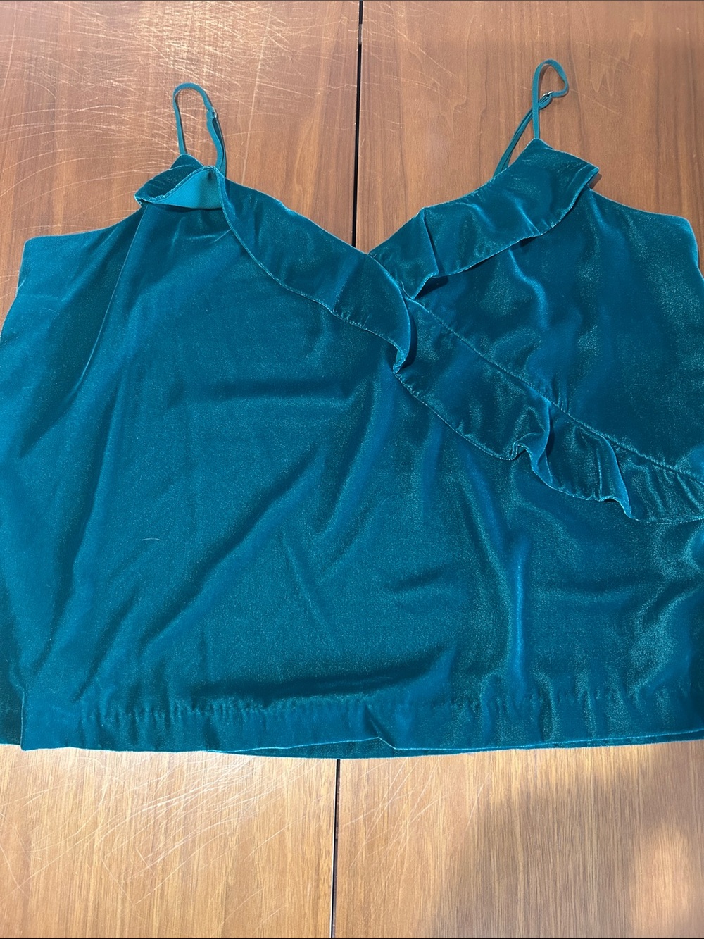 Emerald Green Velvet Cami